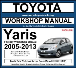 Toyota Workshop Service and Repair Manuals > Yaris 